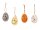 Mel-O-Design 12er Set Oster-Eier 9731 zum Dekorieren mit lustigem Gesicht und Anhänger ca. 6x4 cm
