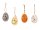 Mel-O-Design 12er Set Oster-Eier zum Dekorieren mit lustigem Gesicht und Anhänger ca. 6x4 cm
