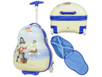 Monopol Kindertrolley mit LED-Licht in den Rollen Pirat...