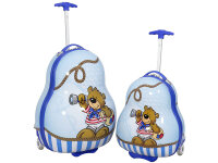 Monopol Kindertrolley mit LED-Licht in den Rollen Teddy...
