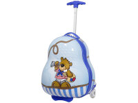 Monopol Kindertrolley mit LED-Licht in den Rollen Teddy Bär Boy Gr.S/M
