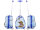 Monopol Kindertrolley mit LED-Licht in den Rollen Teddy Bär Boy Gr.S/M