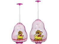 Monopol Kindertrolley mit LED-Licht in den Rollen Teddy Bär Girl Gr.S/M