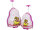 Monopol Kindertrolley mit LED-Licht in den Rollen Teddy Bär Girl Gr.S/M