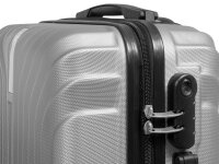Monopol 37880 ABS Koffer "Palma" 3D-Struktur Gr. S/M/L silber