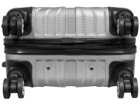 Monopol 37880 ABS Koffer "Palma" 3D-Struktur Gr. S/M/L silber
