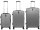 Monopol 37880 ABS Koffer "Palma" 3D-Struktur Gr. S/M/L silber