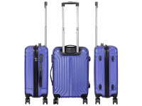Monopol 37880 ABS Koffer "Palma" 3D-Struktur Gr. S/M/L blau