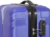 Monopol 37880 ABS Koffer "Palma" 3D-Struktur Gr. S/M/L blau