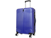 Monopol 37880 ABS Koffer "Palma" 3D-Struktur Gr. S/M/L blau