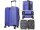 Monopol 37880 ABS Koffer "Palma" 3D-Struktur Gr. S/M/L blau