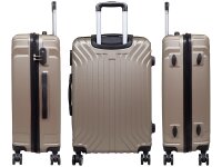 Monopol 37880 ABS Koffer "Palma" 3D-Struktur Gr. S/M/L champagner