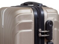 Monopol 37880 ABS Koffer "Palma" 3D-Struktur Gr. S/M/L champagner