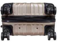 Monopol 37880 ABS Koffer "Palma" 3D-Struktur Gr. S/M/L champagner