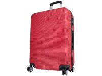 Monopol 45476 ABS Koffer "Malaga" 3D-Struktur Gr. S/M/L rot