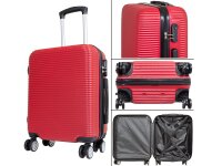 Monopol 45476 ABS Koffer "Malaga" 3D-Struktur Gr. S/M/L rot