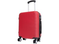 Monopol 45476 ABS Koffer "Malaga" 3D-Struktur Gr. S/M/L rot