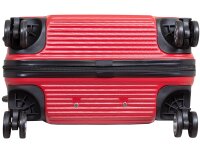 Monopol 45476 ABS Koffer "Malaga" 3D-Struktur Gr. S/M/L rot