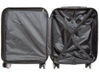 Monopol 45476 ABS Koffer "Malaga" 3D-Struktur Gr. S/M/L rot