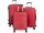 Monopol 45476 ABS Koffer "Malaga" 3D-Struktur Gr. S/M/L rot