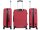 Monopol 45476 ABS Koffer "Malaga" 3D-Struktur Gr. S/M/L rot