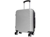 Monopol 45476 ABS Koffer "Malaga" 3D-Struktur Gr. S/M/L silber
