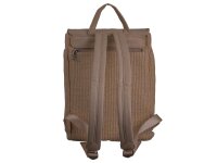 Prato City-Rucksack Freizeitrucksack Stroh-Look