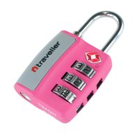 traveller T19210620 Kombinationsschloss Zahlenschloss pink