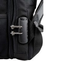 traveller T19400101 Rucksack Quick Scan ca. 24 L mit Laptopfach 17" schwarz