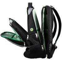 traveller T19400101 Rucksack Quick Scan ca. 24 L mit Laptopfach 17" schwarz
