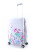 ELLE Spinner Flower Print 3in1 Trolley Gr. S/M/L/Set White