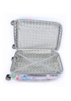 ELLE Spinner Flower Print 3in1 Trolley Gr. S/M/L/Set White