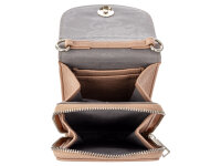 Prato S914-G LM Joyce Umhängetasche Handytasche genarptes PU rose