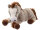 Mel-O-Design 3270 Plüsch Pferd liegend grau weiß / braun