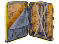Franky PP14/19 Spinner 65er mit TSA-Zahlenschloss und Dehnfalte yellow