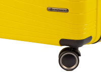 Franky PP14/19 Spinner 65er mit TSA-Zahlenschloss und Dehnfalte yellow