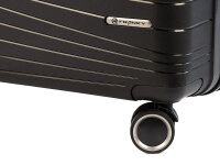 Franky PP14/19 Spinner 65er mit TSA-Zahlenschloss und Dehnfalte black