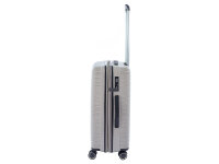 Franky PP14/19 Spinner 65er mit TSA-Zahlenschloss und Dehnfalte grey