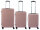 Franky PP14/19 Spinner 3er Set 55er/65er/75er mit TSA-Zahlenschloss rose