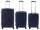 Franky PP14/19 Spinner 3er Set 55er/65er/75er mit TSA-Zahlenschloss darkblue