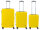 Franky PP14/19 Spinner 3er Set 55er/65er/75er mit TSA-Zahlenschloss yellow