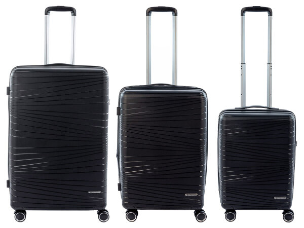 Franky PP14/19 Spinner 3er Set 55er/65er/75er mit TSA-Zahlenschloss black