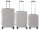 Franky PP14/19 Spinner 3er Set 55er/65er/75er mit TSA-Zahlenschloss grey