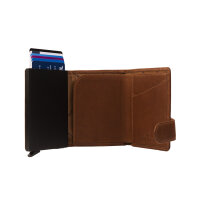 The Chesterfield Brand Wax Pull Up RFID Safe Leder Geldbörse Leicester C08.0382 31 cognac