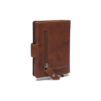 The Chesterfield Brand Antique Buff Crumbled RFID Safe Leder Geldbörse Praque C08.0442 31 cognac