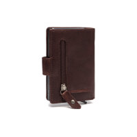The Chesterfield Brand Antique Buff Crumbled RFID Safe Leder Geldbörse Praque C08.0442 01 brown