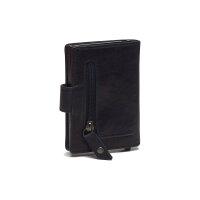 The Chesterfield Brand Antique Buff Crumbled RFID Safe Leder Geldbörse Praque C08.0442 10 navy