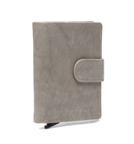 The Chesterfield Brand Antique Buff Crumbled RFID Safe Leder Geldbörse Praque C08.0442 08 hellgrau