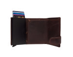 The Chesterfield Brand Antique Buff Crumbled RFID Safe Leder Kartenetui Portland C08.0443 01 brown