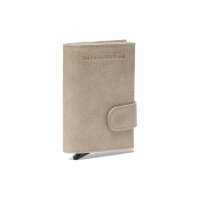 The Chesterfield Brand Antique Buff Crumbled RFID Safe Leder Kartenetui Portland C08.0443 05 weiss